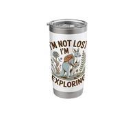 Kangaroo Explorer Not Lost I'm Exploring Adventure Stainless Steel Insulated Tumbler