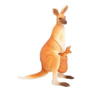 Kangaroo Figurines - 11x8.2cm Environmentally Friendly PVC, Realistic Mother and Child Model | Safe And Reliable Educational Science Learning Animal World View Playset for Age 3-5 6-12 Kids Boys Girls