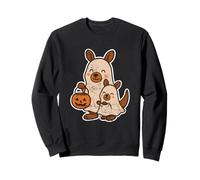 Kangaroo Ghost Family with Pumpkin Pail Sweatshirt