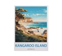 Kangaroo Island Australia Vintage Travel Posters Surf，Tin Signs Funny Vintage Metal Sign Plaqu Poster Wall Art Pub Bar Kitchen Garden Bathroom Home Decor(30x40cm）12x16 inch-CW35