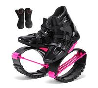 Kangaroo Jump Shoes for Adults Teens, Bouncing Fitness Training Moon Shoes with Removable Socks