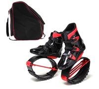 Kangaroo Jump With Storage Bag Shoes Bounce Moon Shoes Shoes Exercise Fitness Boots Jumps Women Men Adults L 36-38 EU (Color : Black+Red, Size : Large)