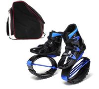 Kangaroo Jump With Storage Bag Shoes Bounce Moon Shoes Shoes Exercise Fitness Boots Jumps Women Men Adults L 36-38 EU (Color : Black+Blue, Size : Large)