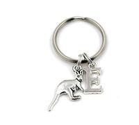 Kangaroo Key Ring, Personalized Keychain,Australian Initial Keychain, Animal Lover Bag Charm