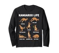 Kangaroo Life Funny Australia Animal Long Sleeve T-Shirt