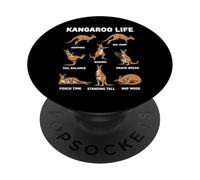 Kangaroo Life Funny Australia Animal PopSockets Adhesive PopGrip