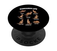 Kangaroo Life Funny Australia Animal PopSockets Adhesive PopGrip