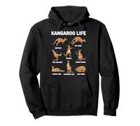Kangaroo Life Funny Australia Animal Pullover Hoodie