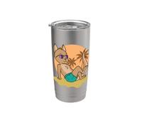 Kangaroo Lying in the Sun on Vacation Stainless Steel Insulated Tumbler