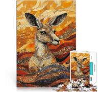 Kangaroo Mosaic Art1000 Piece Jigsaw Puzzles for teenagers Educational Family Game for is ideal as a gift for the whole family 38x26cm