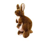Kangaroo Plush, Stuffed Animal with Joey Pouch Standing Pose Christmas Birthday Gift Home Decor Kids Adults Girls Boys