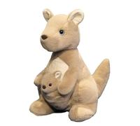 Kangaroo Plush Toy - 9 Inch Soft Animal Doll, Huggable Kangaroo Stuffed Toy, Momma Plush | Cute Pluch For Kids Party Favors Birthday Playtime Comfort Collectible Fun Cuddle