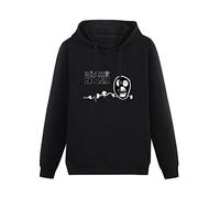 Kangaroo Pocket Hoodie The Mighty Boosh Logo Long Sleeve SweatshirtsS Black
