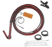 Kangaroo Whip 04 to 24 Feet / 1.2 to 7.3 meter Real Kangaroo Leather Equestrian Bullwhip Leather Belly & Leather Bolster Inside 16 Plaits Strands Braided leather (6 feet (1.8 meter))
