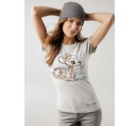 KangaROOS Bambi & Thumper Print T-Shirt Light Grey Marl