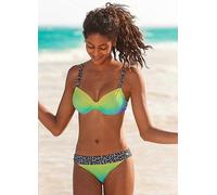 KangaROOS Batik Print with Leopard Accent Underwired Bikini Leopard