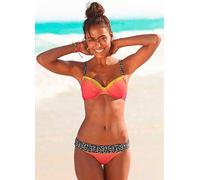 KangaROOS Batik Print with Leopard Accent Underwired Bikini Leopard