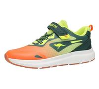 KangaROOS Boys Unisex Children's KB-Pang EV Trainers, Deep Emeraldt/Solar Orange, 30 EU, Deep Emeraldt Solar Orange, 11.5 UK Child