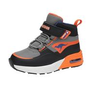 KangaROOS Boy's Unisex Kids K-xi Creed Mid Ev Sneaker, Charcoal Flame, 11 UK Child