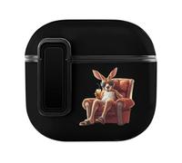 Kangaroos Drinking Orange Juice Slim Compatible with Airpods 4 Case Protective Hard Cover Skin