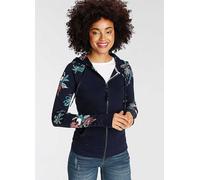 KangaROOS Floral Print Hoodie Navy