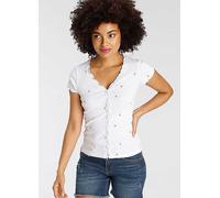 KangaROOS Floral Print Top White