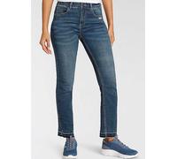 KangaROOS Frayed Hem Straight Leg Jeans Denim