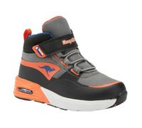 KangaROOS Boy's Unisex Kids K-xi Creed Mid Ev Sneaker, Charcoal Flame, 11 UK Child