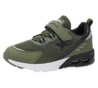 KangaROOS KX-ARG EV Trainers, Olive/Jet Black, 32 EU, Olive Jet Black, 13 UK