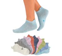 KangaROOS Pack of 10 Trainer Socks Black
