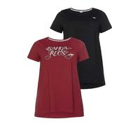 KangaROOS Pack of 2 Long T-Shirts Black / Red
