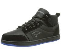 KangaROOS Skye 1131A, Unisex-Child Hi-Top, Black (Black/Black/Royal Blue 522), 4 UK