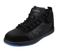 KangaROOS Skye Trainer Black/black/royal Pull tab on heel, logo outer