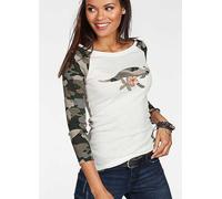 KangaROOS Three-Quarter Length Sleeve Top Camo Print