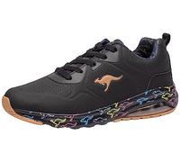 KangaROOS Unisex K-Air Ora Sneaker, Black/Multi, 4 UK