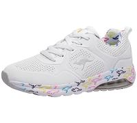 KangaROOS Unisex K-Air Ora Sneaker, White/Multi, 2 UK