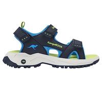 KangaROOS Unisex K-as Ture Sandal, Dk Navy Lime, 4 UK