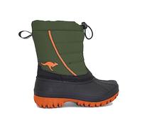 KangaROOS Unisex K-Ben Snow Boots, Olive/Flame, 35 EU, Olive Flame, 3 UK