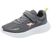 KangaROOS Unisex K-FT Maze EV Sneaker, Steel Grey/neon Orange, 3 UK