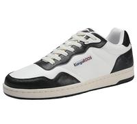 KangaROOS Unisex K-Slam One Sneaker, White/Jet Black, 5.5 UK