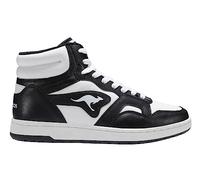 KangaROOS Unisex K-slam Point Mid Sneaker, Jet Black White, 5 UK