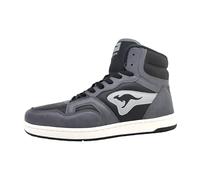 KangaROOS Unisex K-slam Point Mid Sneaker, Steel Grey Jet Black, 7.5 UK