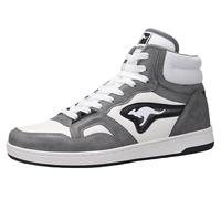 KangaROOS Unisex K-slam Point Mid Trainers, Ultimate Grey Jet Black, 8 UK