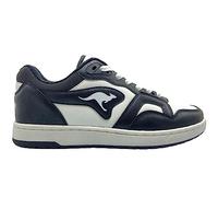 KangaROOS Unisex K-slam Point Sneaker, Jet Black White, 3.5 UK