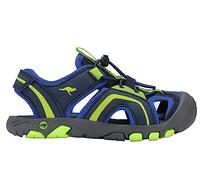 KangaROOS Unisex K-trek Way Sandal, Dk Navy Lime, 4 UK