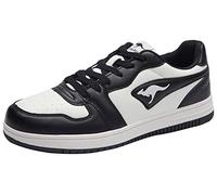 KangaROOS Unisex K-Watch Board Trainers, Jet Black White, 10.5 UK
