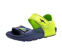 KangaROOS Unisex KangaSwim II Sandal, dk Navy/Lime, 1 UK