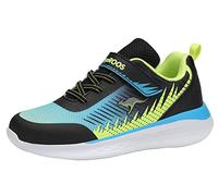 KangaROOS Unisex Kq-Wave Ev Sneaker, Dk Navy Lime, 4 UK