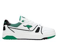 KangaROOS Unisex's K-Draft Centre Sneaker, White Green, 8 UK