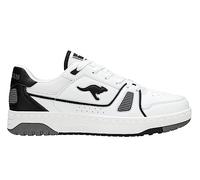KangaROOS Unisex's K-Draft Centre Sneaker, White Jet Black, 12 UK